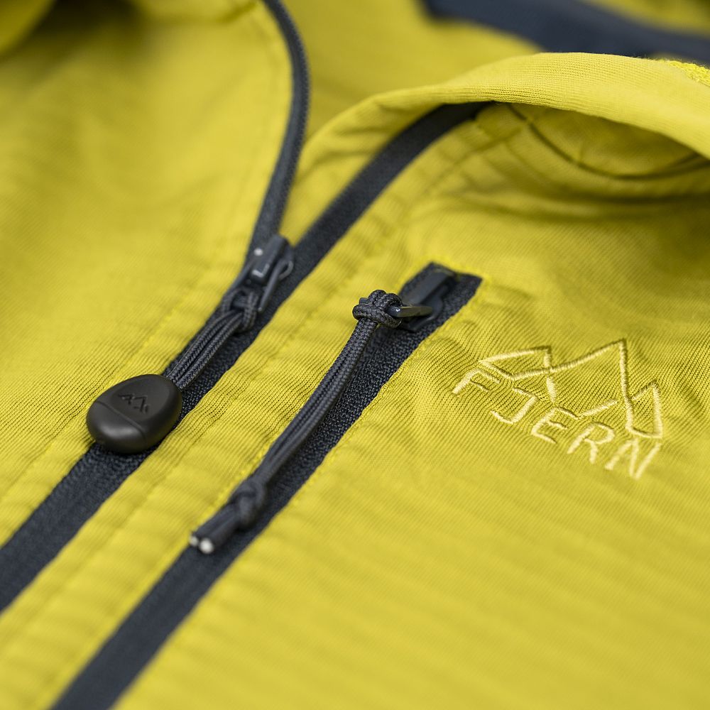Fjern Mens Klifra Light Grid Fleece Pullover (Lime/Storm)