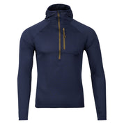 Fjern Mens Klifra Light Grid Fleece Pullover (Navy/Moss)