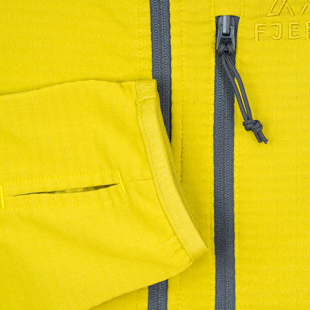 Mens Klifra 1/2 Zip Light Grid Fleece (Lime/Storm)