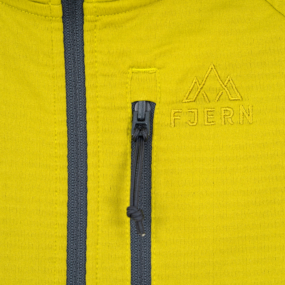 Mens Klifra 1/2 Zip Light Grid Fleece (Lime/Storm)