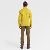 Mens Klifra 1/2 Zip Light Grid Fleece (Lime/Storm) ✦AI
