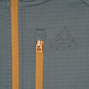 Mens Klifra 1/2 Zip Light Grid Fleece (Urban Chic/Mustard)
