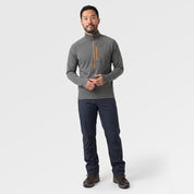 Mens Klifra 1/2 Zip Light Grid Fleece (Urban Chic/Mustard) ✦AI