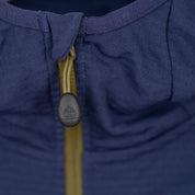 Mens Klifra Hooded Full Zip Light Grid Fleece (Navy/Moss)