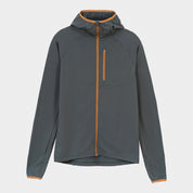 Mens Klifra Hooded Full Zip Light Grid Fleece (Urban Chic/Mustard)