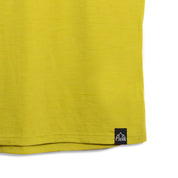 Mens Landscape Merino Blend T-Shirt (Lime/Petrol)