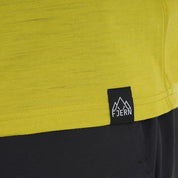 Mens Landscape Merino Blend T-Shirt (Lime/Petrol)
