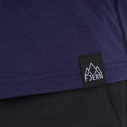 Mens Landscape Merino Blend T-Shirt (Navy/White)