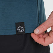 Mens Landscape Merino Blend T-Shirt (Petrol/Arctic)