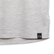 Mens Beyond Boundaries Merino Blend T-Shirt (Mist Grey Melange/Navy)