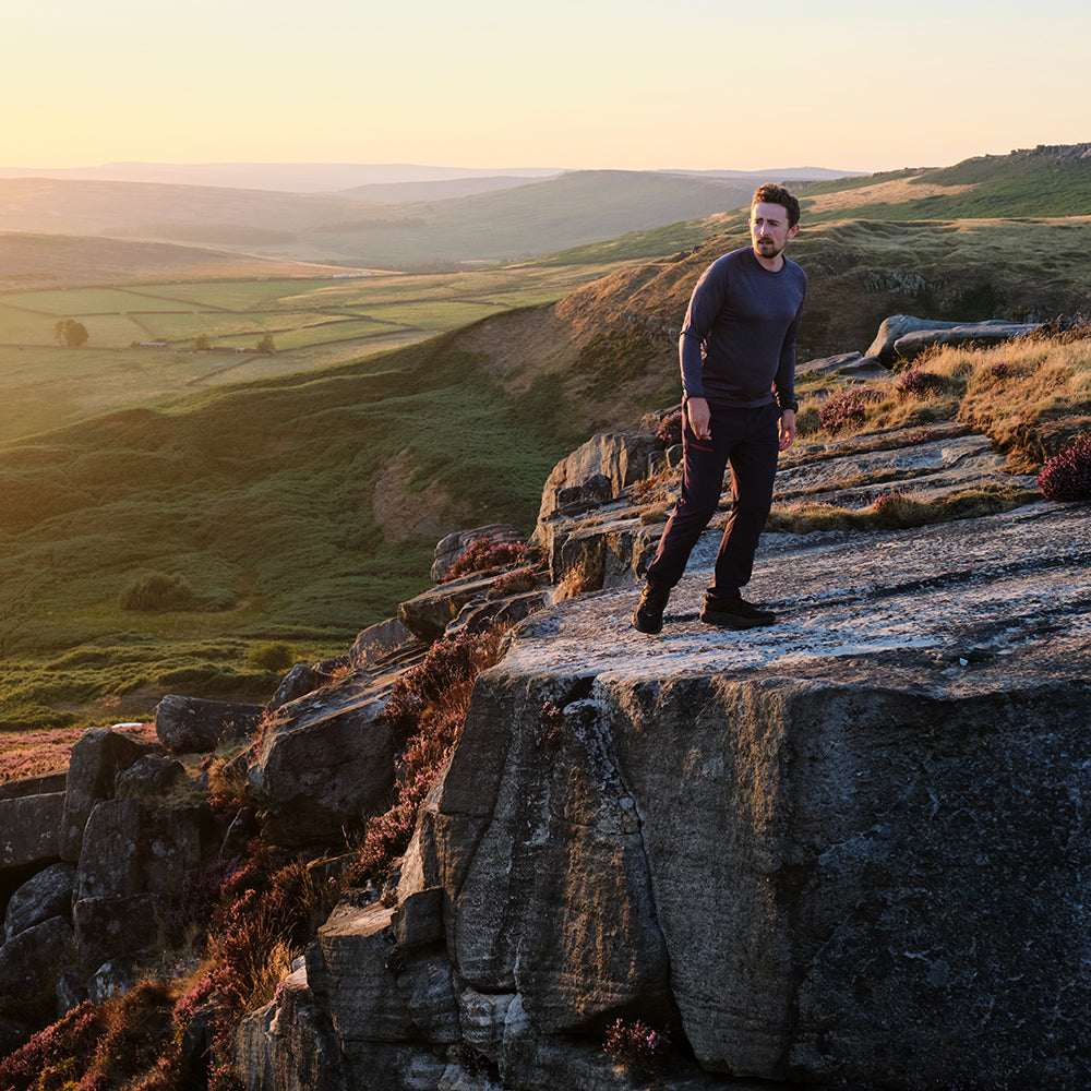 Fjern - Mens Nord Softshell Trousers (Navy) | Conquer any terrain with our Nord mountaineering trousers, designed for all-season hiking