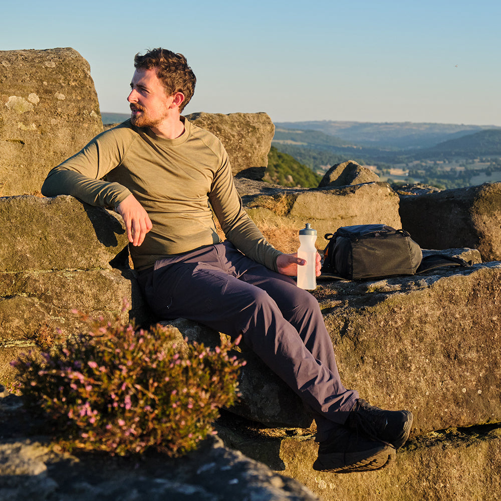 Fjern - Mens Nord Softshell Trousers (Storm Grey) | Conquer any terrain with our Nord mountaineering trousers, designed for all-season hiking