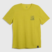Mens Preikestolen Merino Blend T-Shirt (Lime/Petrol)