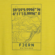 Mens Preikestolen Merino Blend T-Shirt (Lime/Petrol)