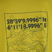 Mens Preikestolen Merino Blend T-Shirt (Lime/Petrol)