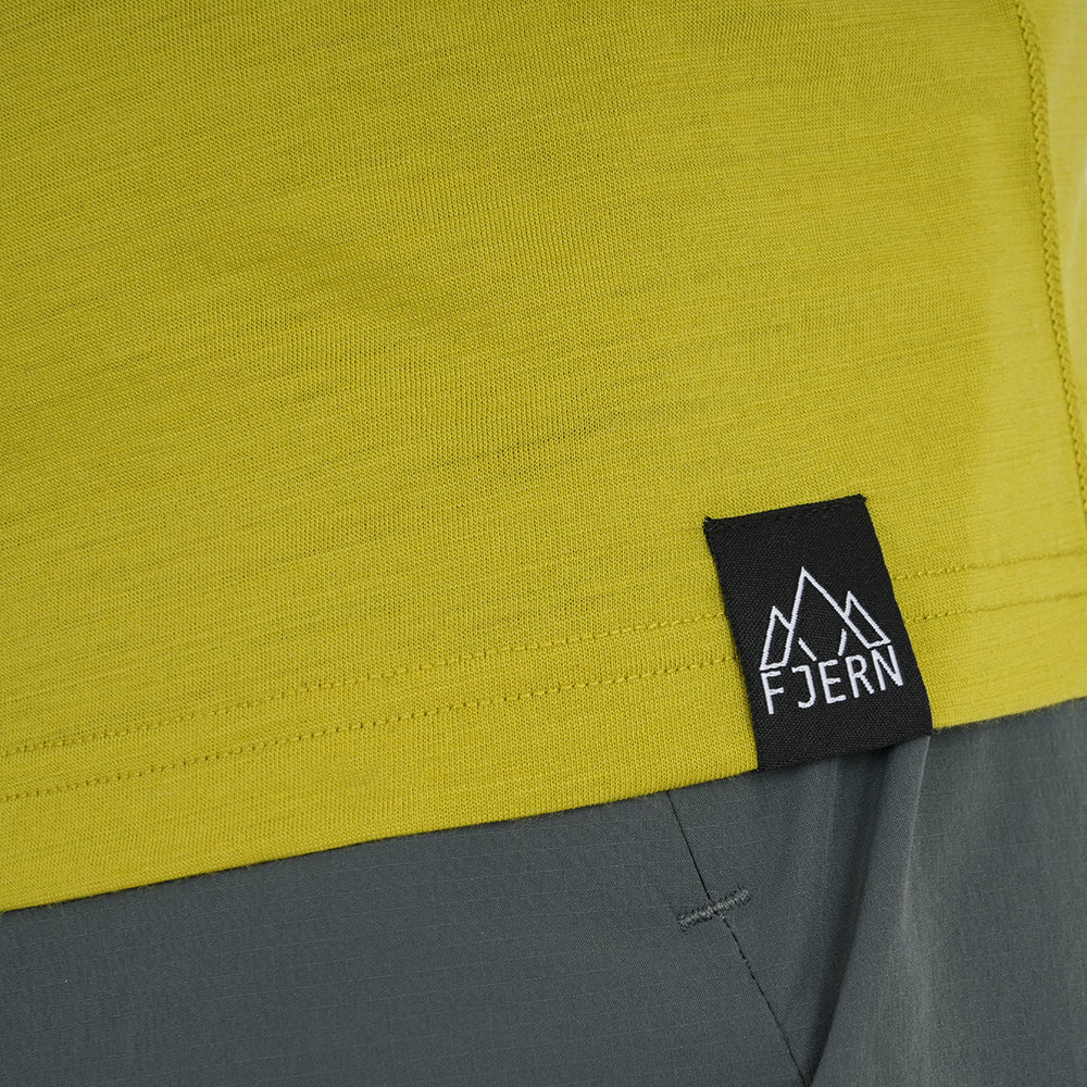 Mens Preikestolen Merino Blend T-Shirt (Lime/Petrol)