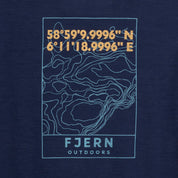 Mens Preikestolen Merino Blend T-Shirt (Navy/Mineral Blue)