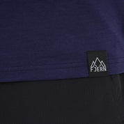Mens Preikestolen Merino Blend T-Shirt (Navy/Mineral Blue)