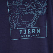 Mens Preikestolen Merino Blend T-Shirt (Navy/Mineral Blue)