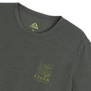 Mens Preikestolen Merino Blend T-Shirt (Urban Chic/Lime)