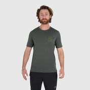 Mens Preikestolen Merino Blend T-Shirt (Urban Chic/Lime)