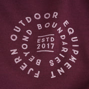 Mens Roundel Merino Blend T-Shirt (Aubergine/Chalk)