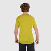 Mens Roundel Merino Blend T-Shirt (Lime/Petrol)