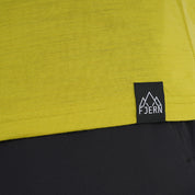 Mens Roundel Merino Blend T-Shirt (Lime/Petrol)
