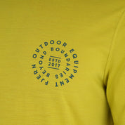 Mens Roundel Merino Blend T-Shirt (Lime/Petrol)