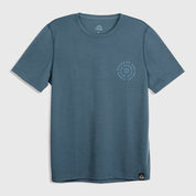 Mens Roundel Merino Blend T-Shirt (Orion Blue/Mineral Blue)