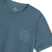 Mens Roundel Merino Blend T-Shirt (Orion Blue/Mineral Blue)