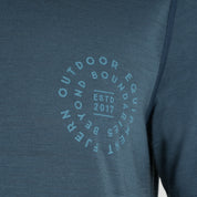 Mens Roundel Merino Blend T-Shirt (Orion Blue/Mineral Blue)