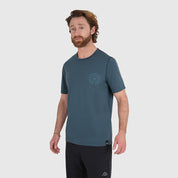 Mens Roundel Merino Blend T-Shirt (Orion Blue/Mineral Blue)