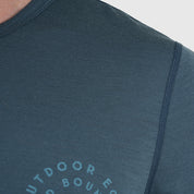 Mens Roundel Merino Blend T-Shirt (Orion Blue/Mineral Blue)