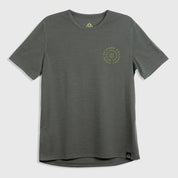 Mens Roundel Merino Blend T-Shirt (Urban Chic/Lime)
