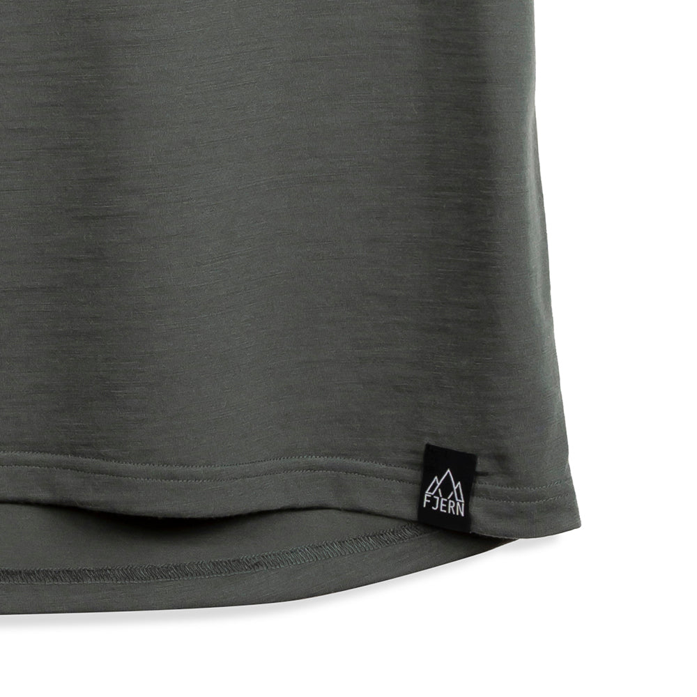 Mens Roundel Merino Blend T-Shirt (Urban Chic/Lime)