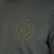 Mens Roundel Merino Blend T-Shirt (Urban Chic/Lime)