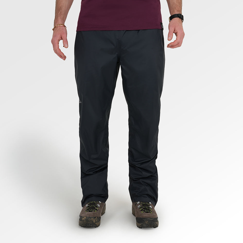 Mens Täckning Waterproof Over Trousers (Black)