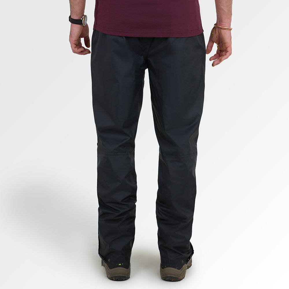 Mens Täckning Waterproof Over Trousers (Black)