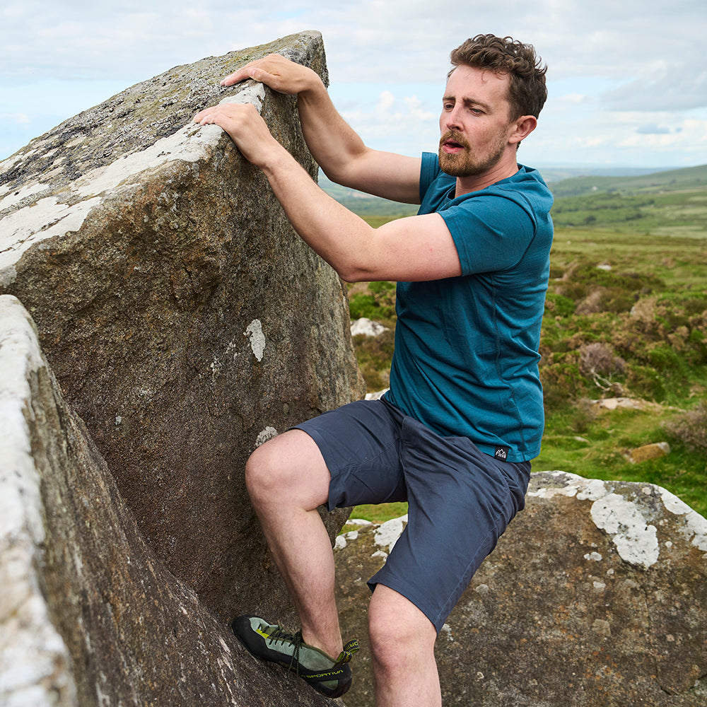 Fjern Mens Tonehøyde Climbing Shorts (Storm)