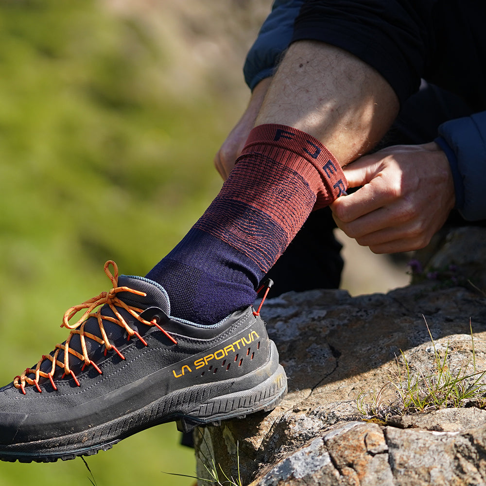 Fjern Merino Blend Contour Hiking Socks 3 Pack (Multi)