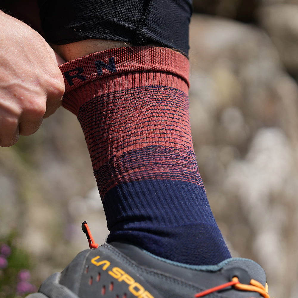 Fjern Merino Blend Contour Hiking Socks 3 Pack (Multi)