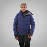 Womens Aska Waterproof Down Jacket (Navy/Rust)