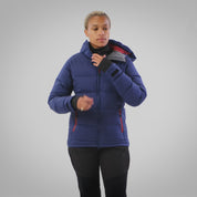 Womens Aska Waterproof Down Jacket (Navy/Rust)