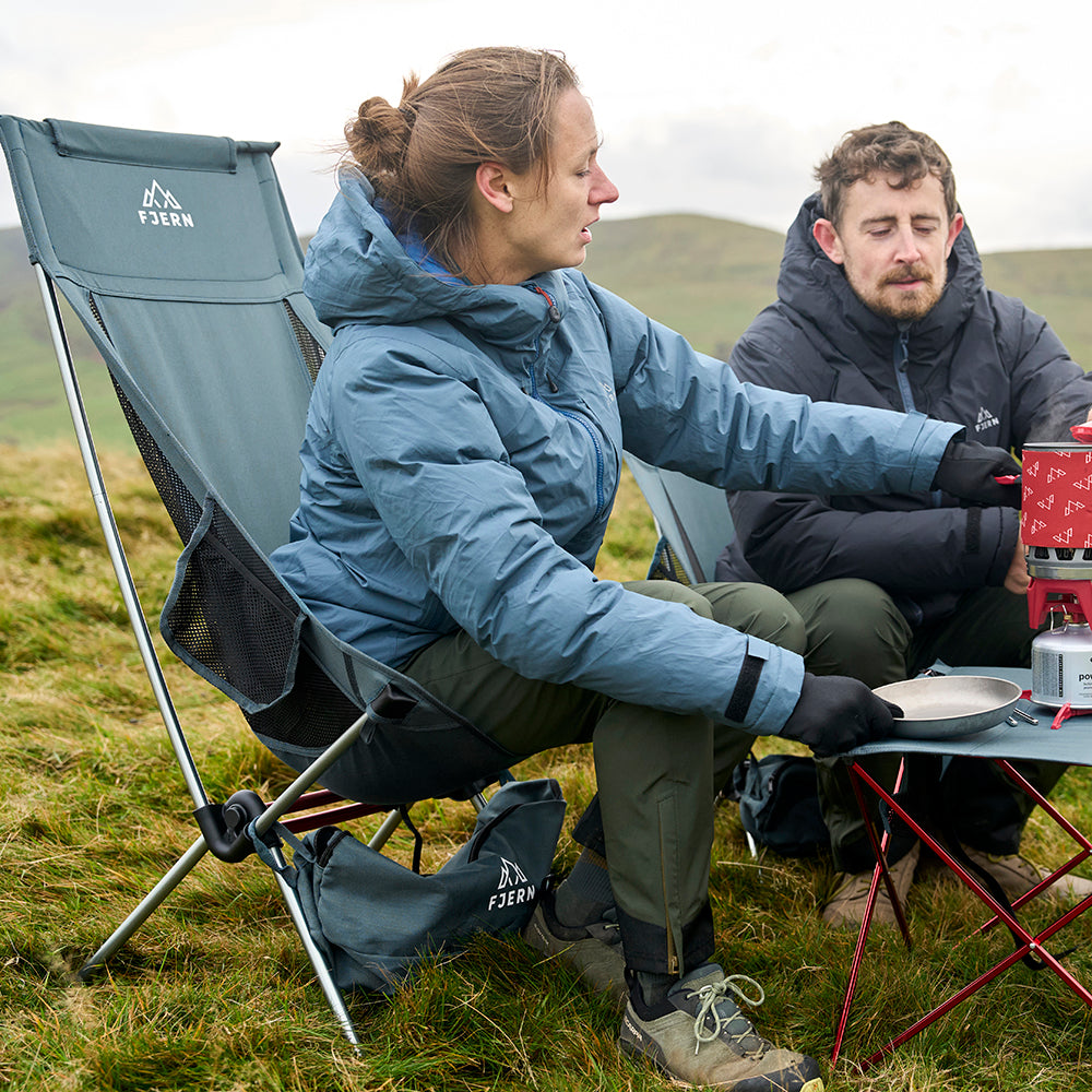 Fjern Utepils High Camping Chair (Orion Blue)