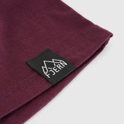 Womens 3 Peaks Merino Blend T-Shirt (Aubergine/Chalk)