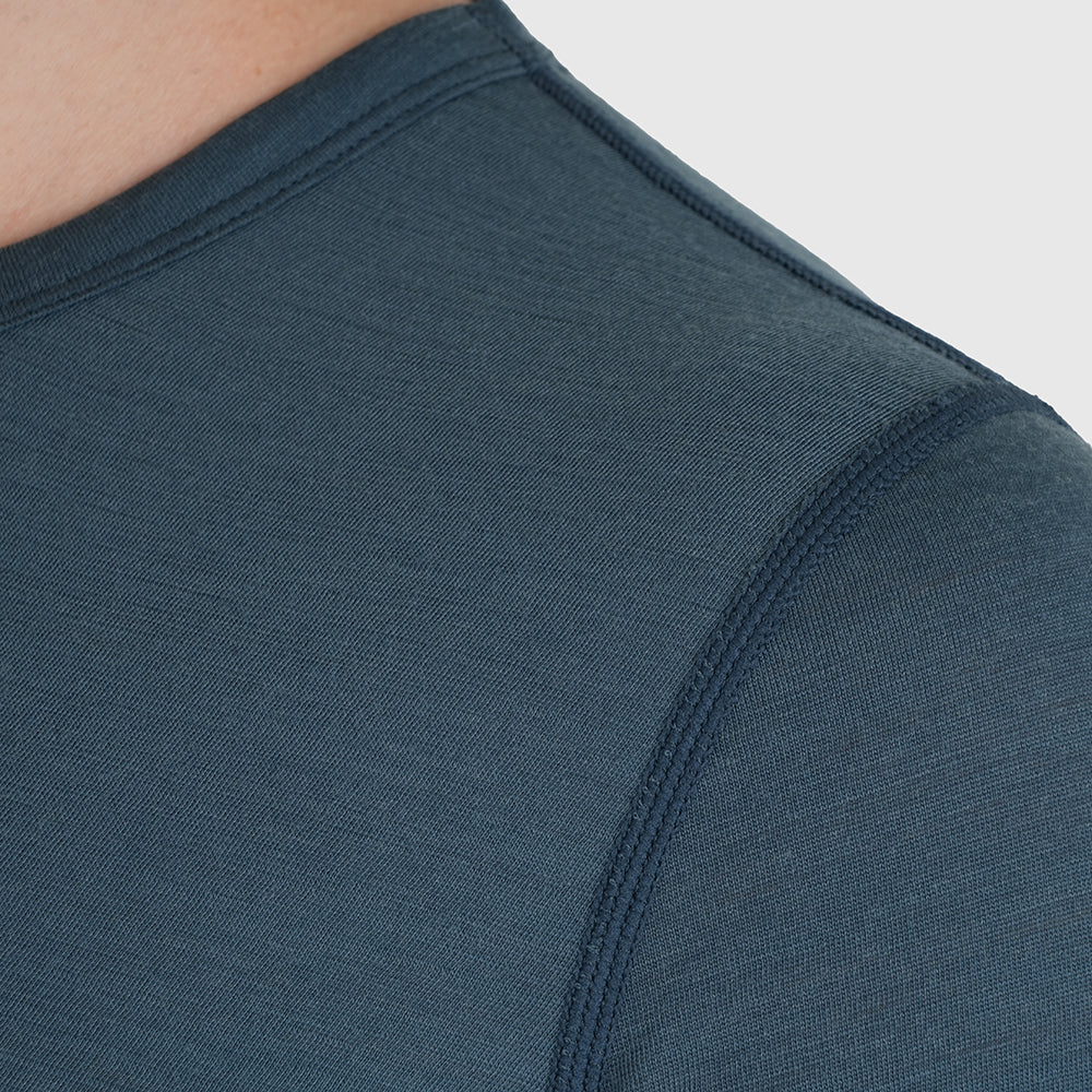 Womens 3 Peaks Merino Blend T-Shirt (Orion Blue/Mineral Blue)