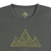 Womens 3 Peaks Merino Blend T-Shirt (Urban Chic/Lime)