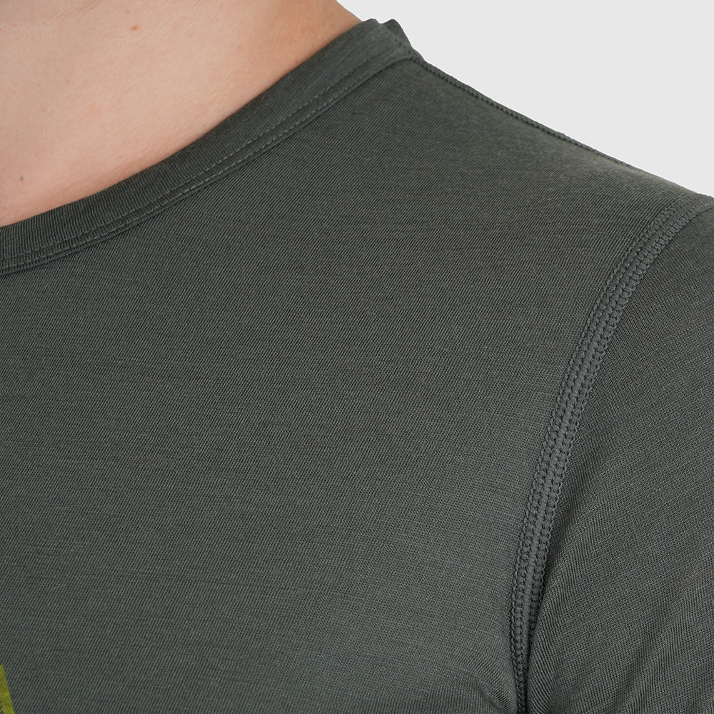 Womens 3 Peaks Merino Blend T-Shirt (Urban Chic/Lime)