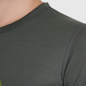 Womens 3 Peaks Merino Blend T-Shirt (Urban Chic/Lime)